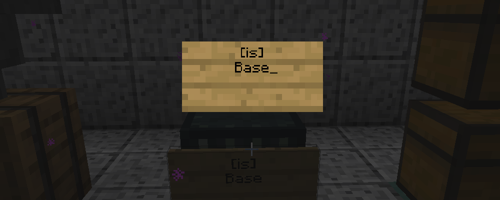 Schild für Basis